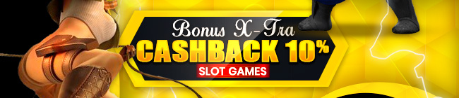 Bonus Cashback 10% Slot Games Mingguan