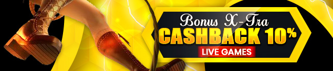 Bonus Cashback 10% Live Games & Casino